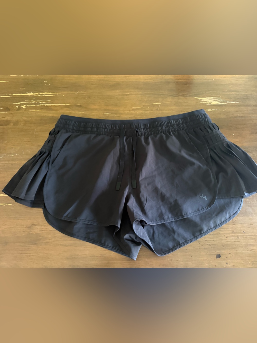 Black Athletic Runner Shorts joy lab side ruffle shorts